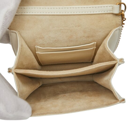 CHRISTIAN DIOR White Leather Shoulder Bag - Picture 11 of 13